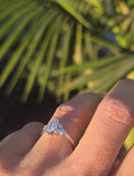 platinum vintage marquise diamond engagement ring