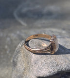 10k gold Deco moonstone antique ring