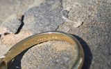 18ct gold sapphire and diamond antique band ring - hallmarks