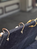 8ct gold Victorian pearl antique estate earrings
