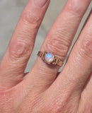 9ct gold Victorian moonstone antique ring