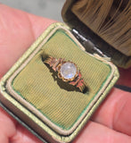 9ct gold Victorian moonstone antique ring