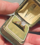 9ct gold Victorian moonstone antique ring