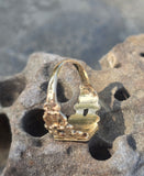 14ct gold Victorian poison locket antique ring HOLD