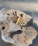 14ct gold Victorian poison locket antique ring HOLD