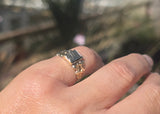 14ct gold Victorian poison locket antique ring HOLD