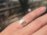 14ct gold Victorian poison locket antique ring HOLD