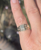 14ct gold Victorian poison locket antique ring HOLD
