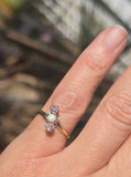 14ct gold Victorian opal & diamond antique ring