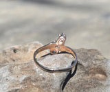 14ct gold Victorian opal & diamond antique ring