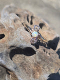 14ct gold Victorian opal & diamond antique ring