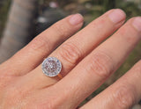 platinum and 18ct gold two tone diamond Art Deco filigree antique c.1920's ring