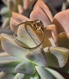 18ct gold two-tone Deco diamond antique estate ring