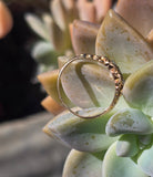 15ct gold emerald and diamond antique Georgian ring band
