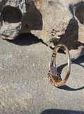 15ct gold emerald and diamond antique Georgian ring band