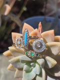 platinum and 18ct gold two tone diamond Art Deco filigree antique c.1920's ring