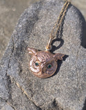 14k gold Victorian emerald pendant necklace