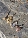 14k yellow gold Victorian estate SNAKE pendant necklace 🐍