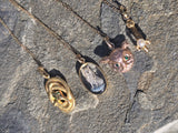 14k yellow gold Victorian estate SNAKE pendant necklace 🐍