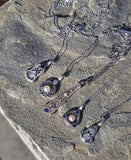 platinum diamond and pearl Art Deco necklace pendant