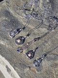 platinum diamond and pearl Art Deco necklace pendant