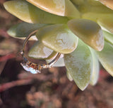 10ct gold Victorian opal & diamond antique ring