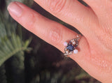 10k gold Victorian opal, sapphire & pearl antique ring