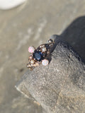 10k gold Victorian opal, sapphire & pearl antique ring