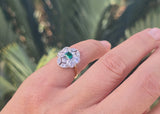 platinum & 18ct gold two-tone Art Deco c.1920's diamond and emerald estate vintage antique ring