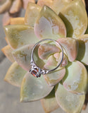 14k white gold asscher cut citrine and diamond estate ring