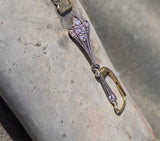 18ct gold two-tone c.1930's Deco diamond antique earrings