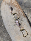 18ct gold two-tone c.1930's Deco diamond antique earrings