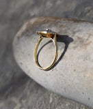 18ct gold two tone diamond Art Deco spiderweb filigree antique ring