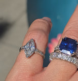 platinum vintage marquise diamond engagement ring