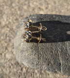14k gold diamond estate studs