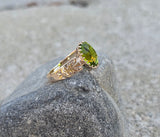 10k gold Victorian peridot antique ring HOLD