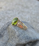 10k gold Victorian peridot antique ring HOLD