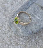 10k gold Victorian peridot antique ring HOLD