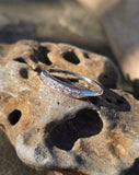 Platinum diamond channel vintage estate band