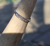 Platinum diamond channel vintage estate band