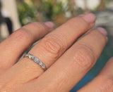 Platinum diamond channel vintage estate band