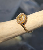 18ct gold old mine cut diamond antique ring