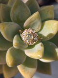 18ct gold old mine cut diamond antique ring