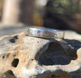 Platinum Art Deco European diamond estate engagement wedding band
