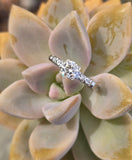 14k white gold diamond vintage estate bridal set