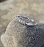 14k white gold diamond vintage estate bridal set