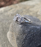 Platinum c.1920's Art Deco European diamond vintage ring