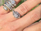 Platinum c.1920's Art Deco European diamond vintage ring