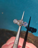 18ct gold & platinum two-tone 3 old cut diamond antique ring - c.1900-1920's HOLD