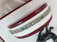 14k white gold c.20's Deco filigree diamond bracelet
